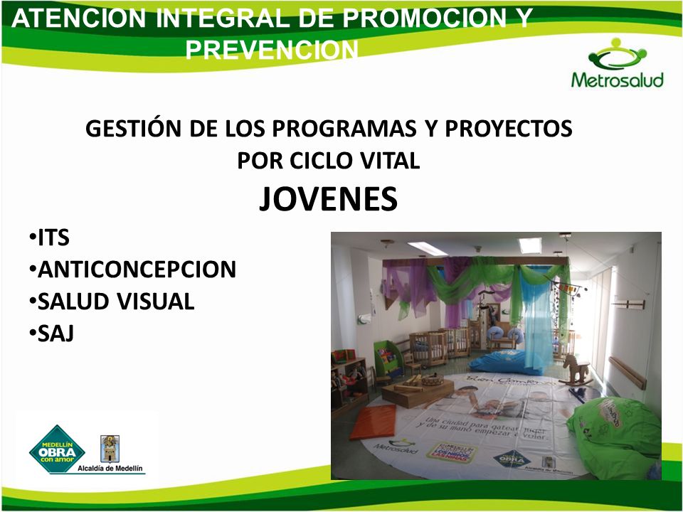 JOVENES GESTIÓN DE LOS PROGRAMAS Y PROYECTOS POR CICLO VITAL