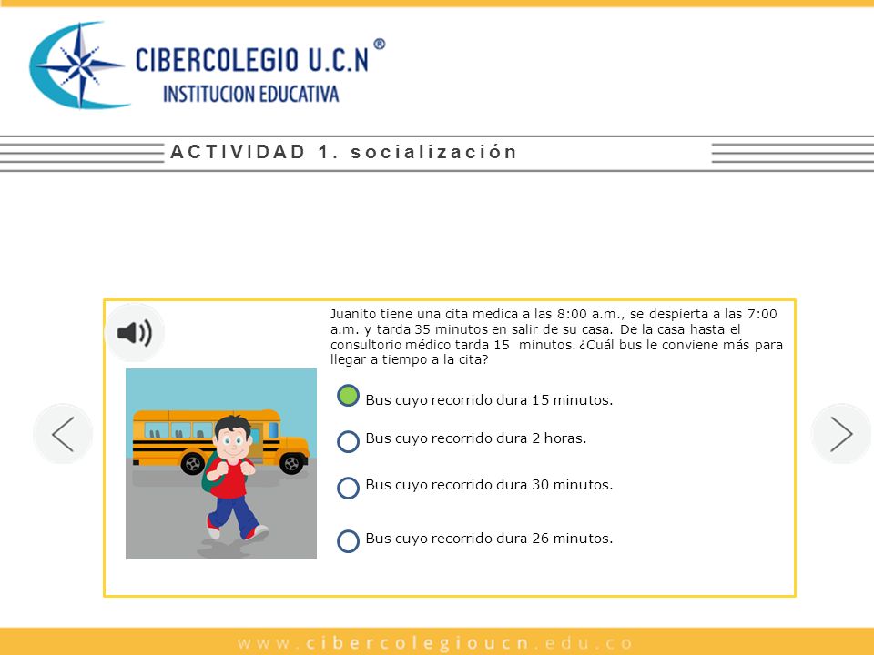 Imagen de un niño camino a tomar el autobús para ir al médico.