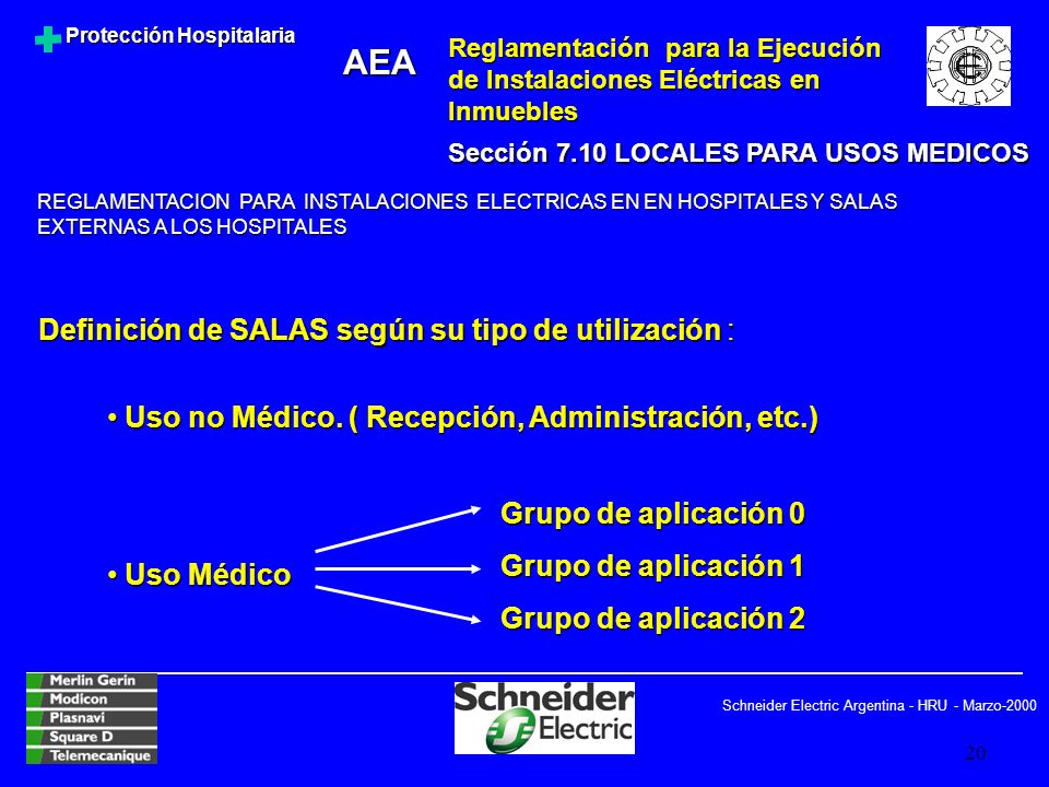 Definición de SALAS según su tipo de utilización :