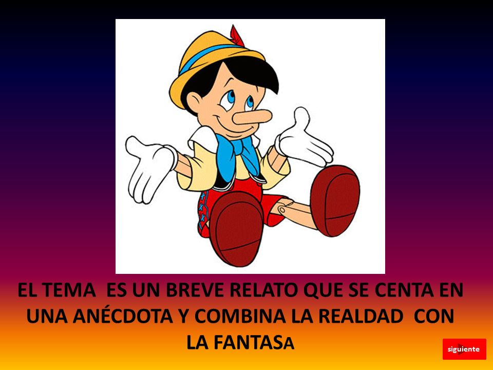 EL TEMA ES UN BREVE RELATO QUE SE CENTA EN UNA ANÉCDOTA Y COMBINA LA REALDAD CON LA FANTASA
