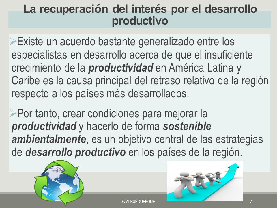 La recuperación del interés por el desarrollo productivo