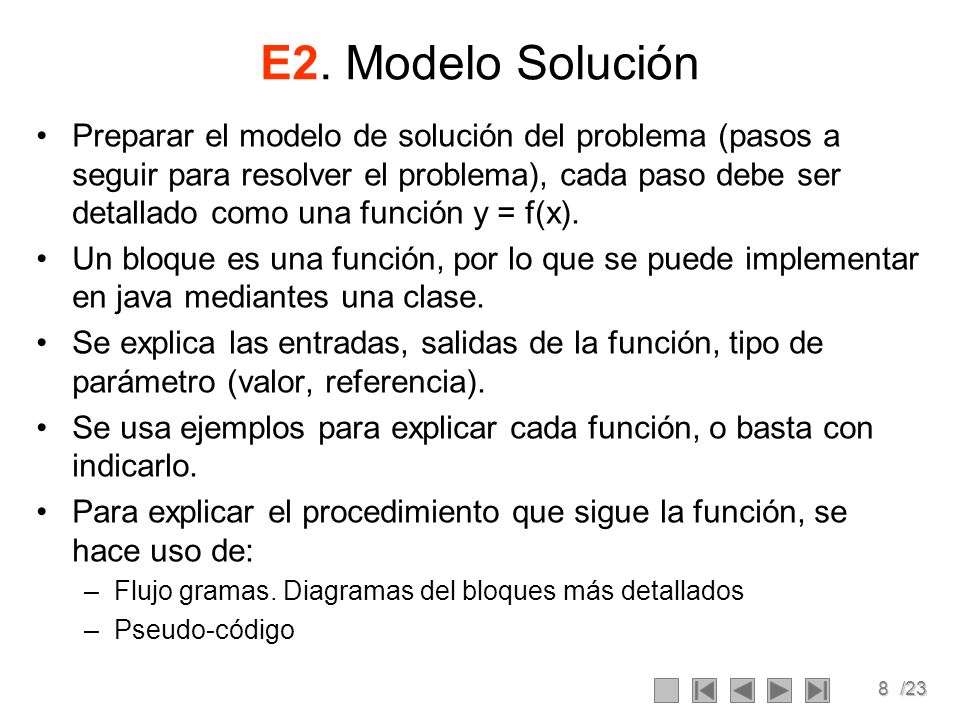 E2. Modelo Solución