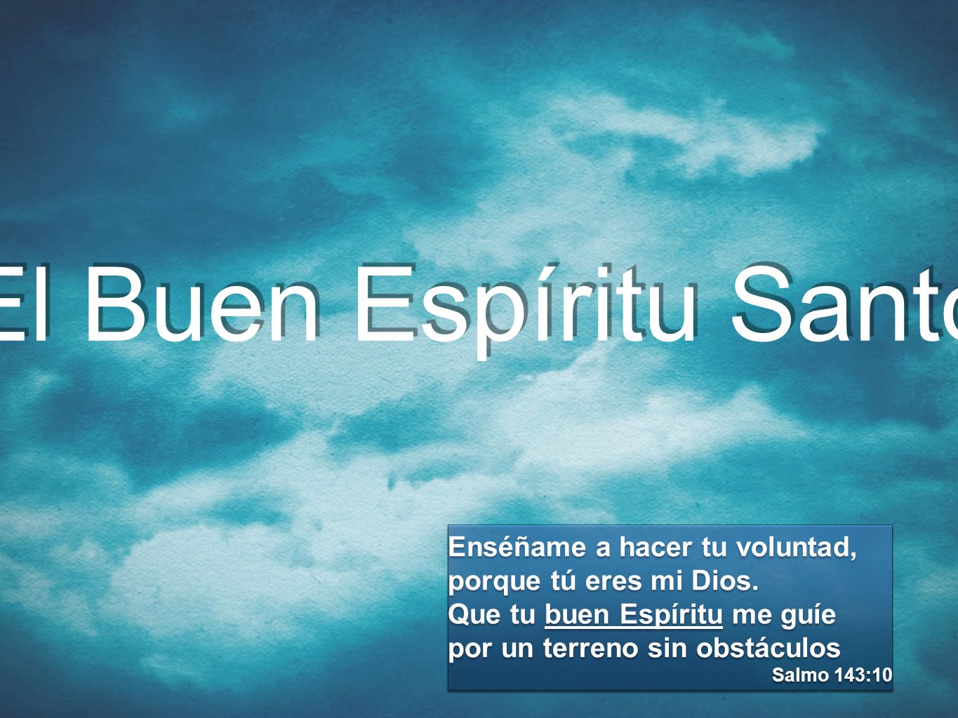 El Buen Espíritu Santo ## 09 Dones de Poder: Las manos de Dios. El Buen Espíritu Santo. • Persona y Obra del Espíritu Santo.
