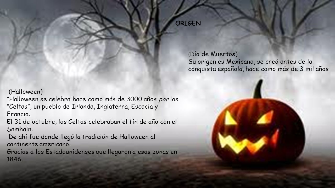 ORIGEN (Día de Muertos) Su origen es Mexicano, se creó antes de la conquista española, hace como más de 3 mil años.
