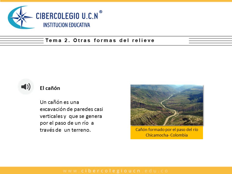 Cañón formado por el paso del río Chicamocha- Colombia