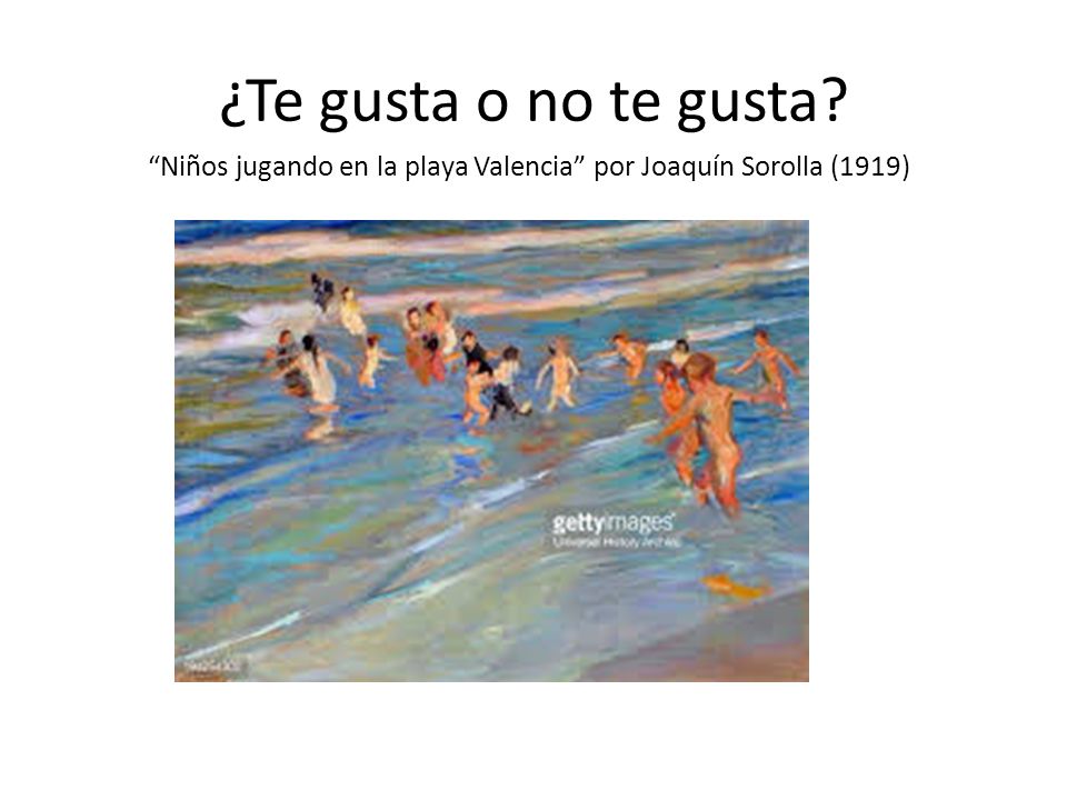 ¿Te gusta o no te gusta Niños jugando en la playa Valencia por Joaquín Sorolla (1919)