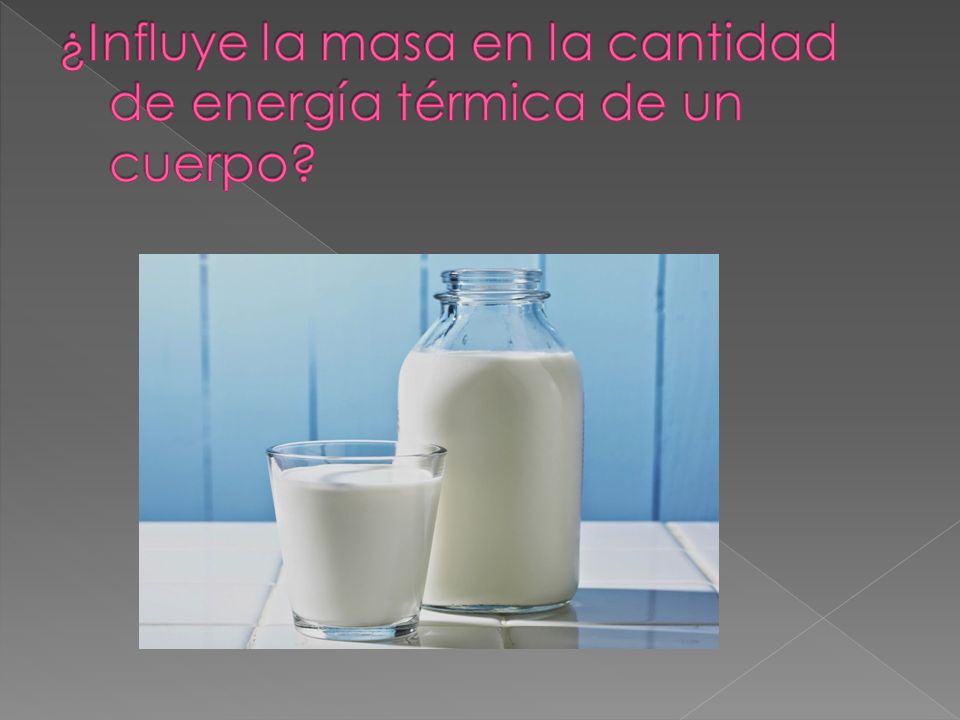¿Influye la masa en la cantidad de energía térmica de un cuerpo