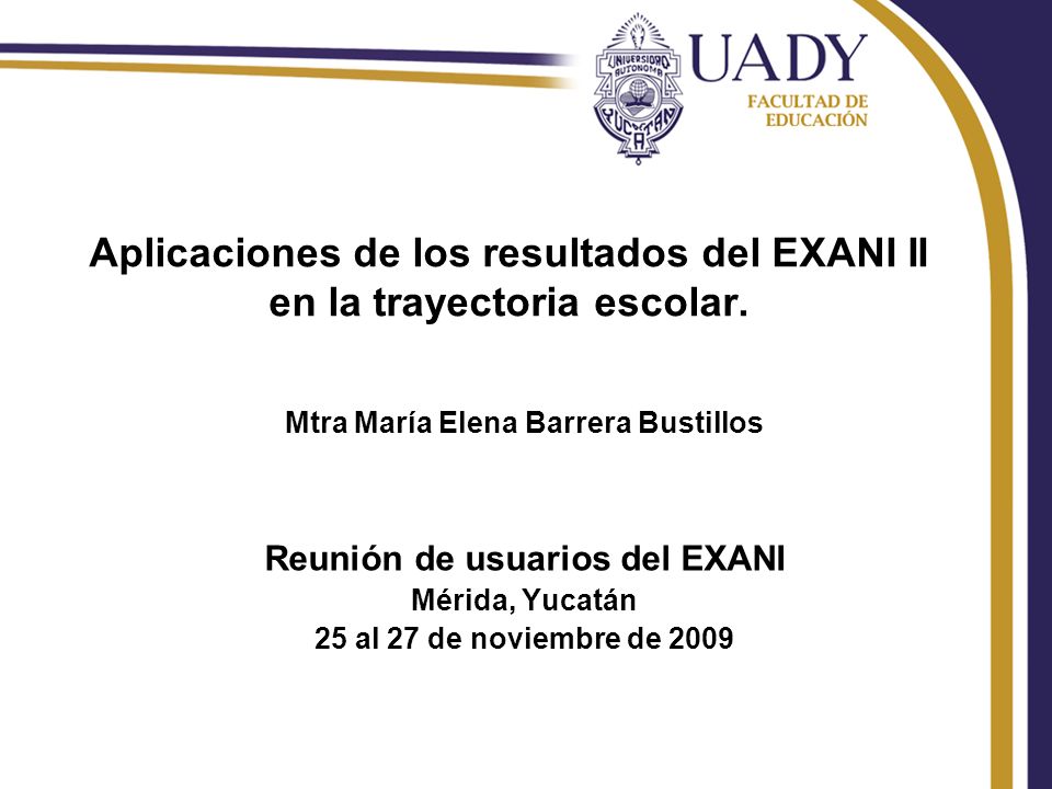 Aplicaciones de los resultados del EXANI II en la trayectoria escolar.