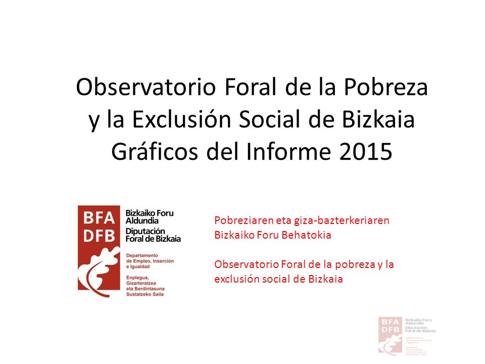 Observatorio Foral de la Pobreza y la Exclusión Social de Bizkaia