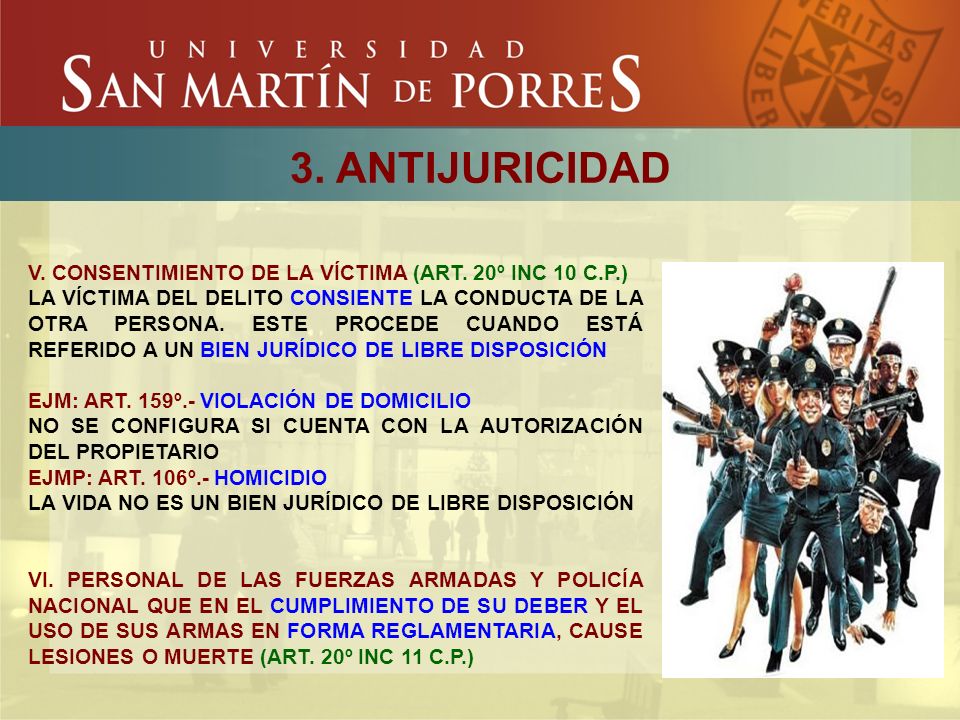3. ANTIJURICIDAD V. CONSENTIMIENTO DE LA VÍCTIMA (ART. 20º INC 10 C.P.)