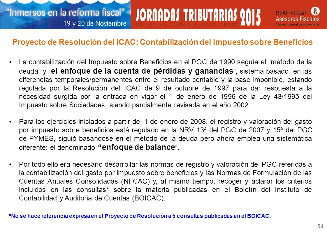 Proyecto de Resolución del ICAC: Contabilización del Impuesto sobre Beneficios