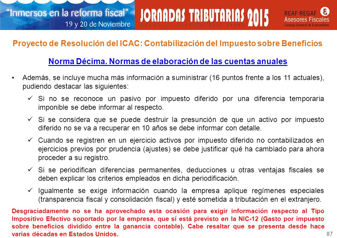 Norma Décima. Normas de elaboración de las cuentas anuales