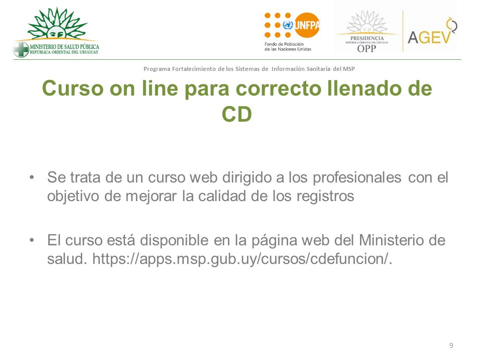 Curso on line para correcto llenado de CD