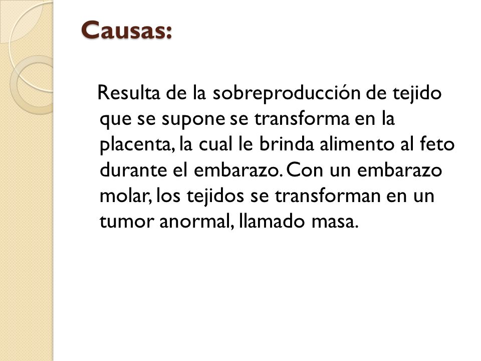 Causas: