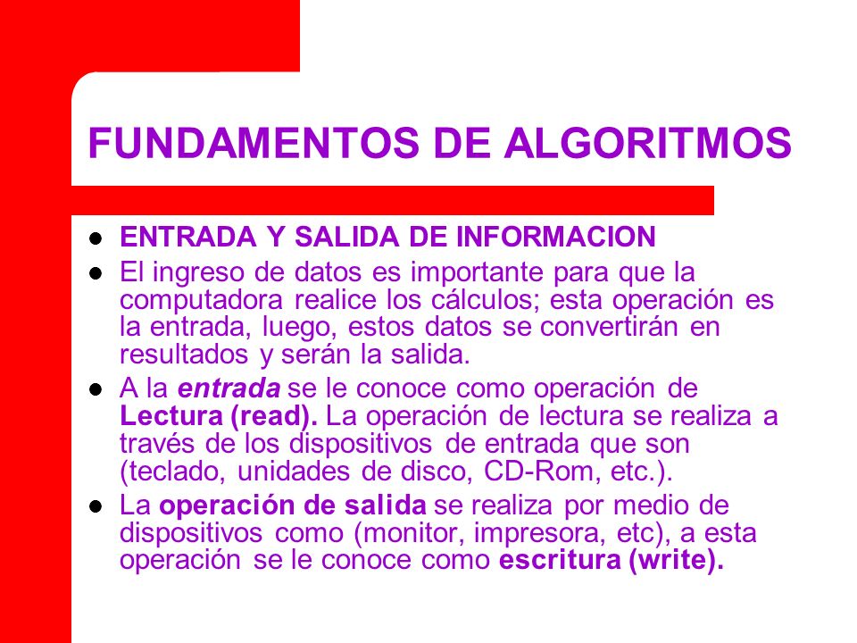 FUNDAMENTOS DE ALGORITMOS
