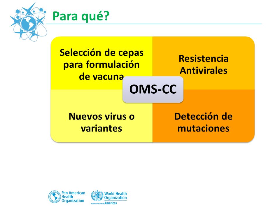 Para qué OMS-CC Selección de cepas para formulación de vacuna
