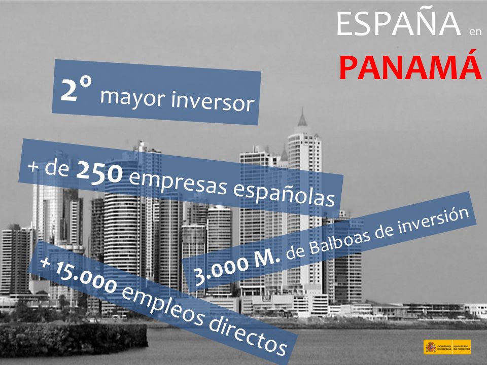 2º mayor inversor PANAMÁ ESPAÑA en + de 250 empresas españolas