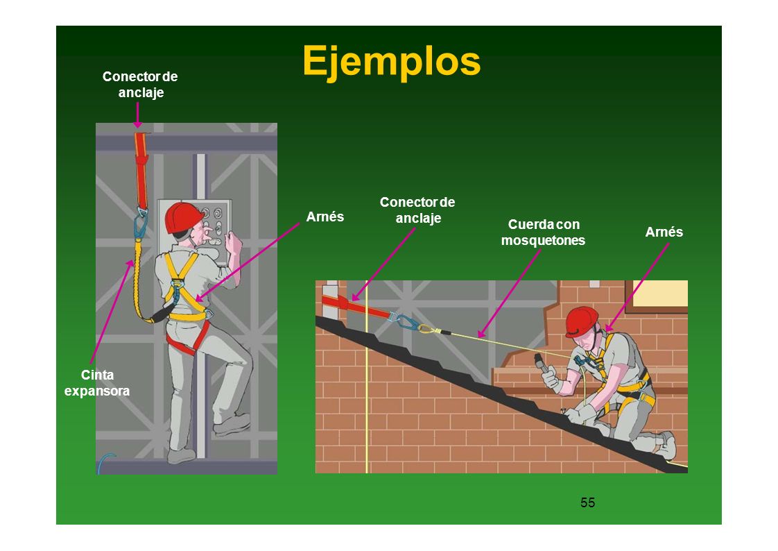 Ejemplos Conector de anclaje Conector de anclaje Arnés