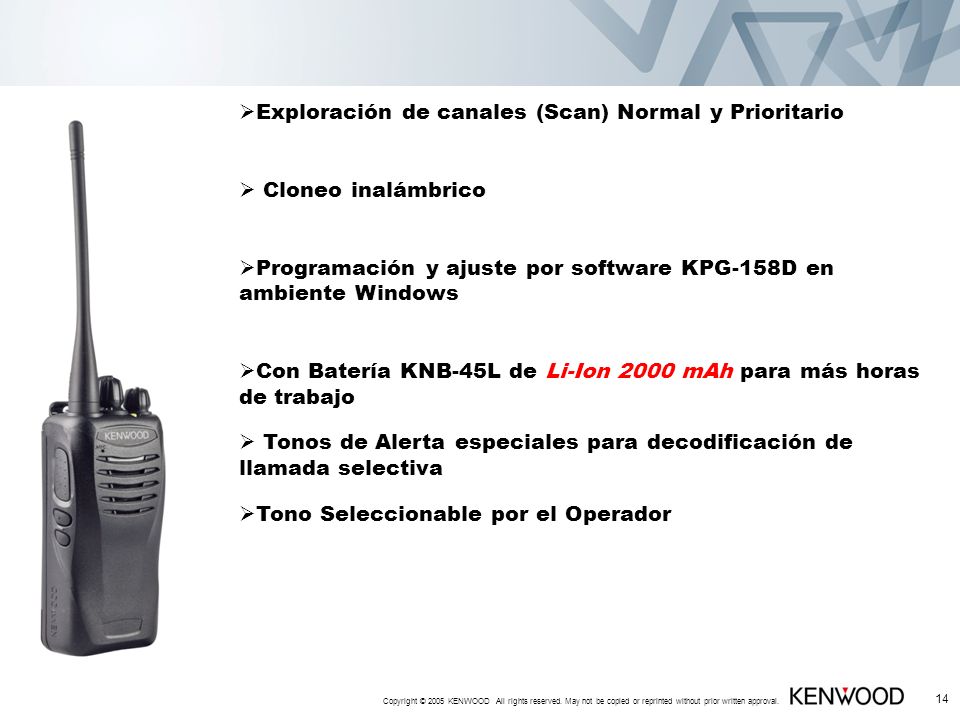 Exploración de canales (Scan) Normal y Prioritario