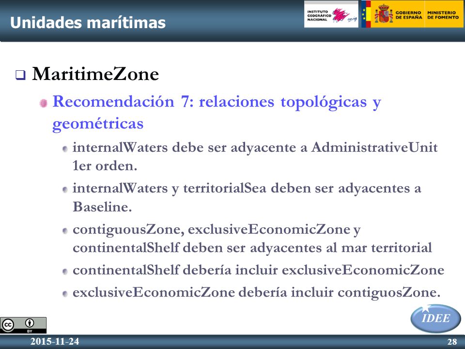 MaritimeZone Recomendación 7: relaciones topológicas y geométricas