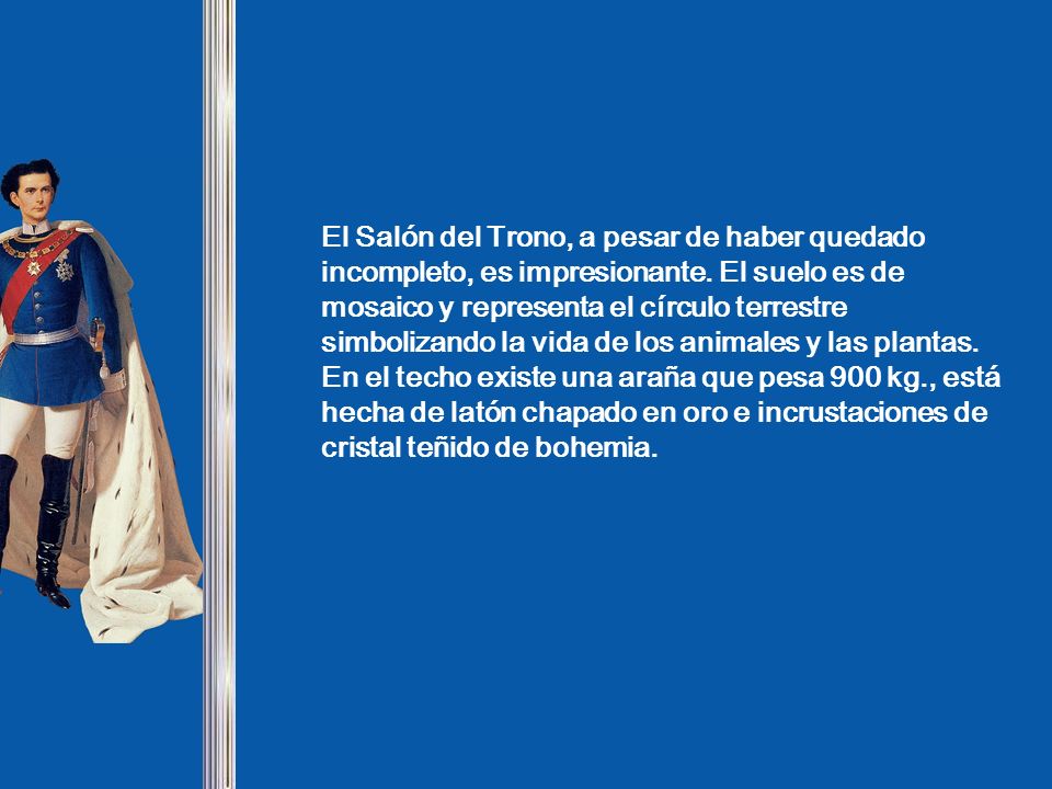 El Salón del Trono, a pesar de haber quedado incompleto, es impresionante.