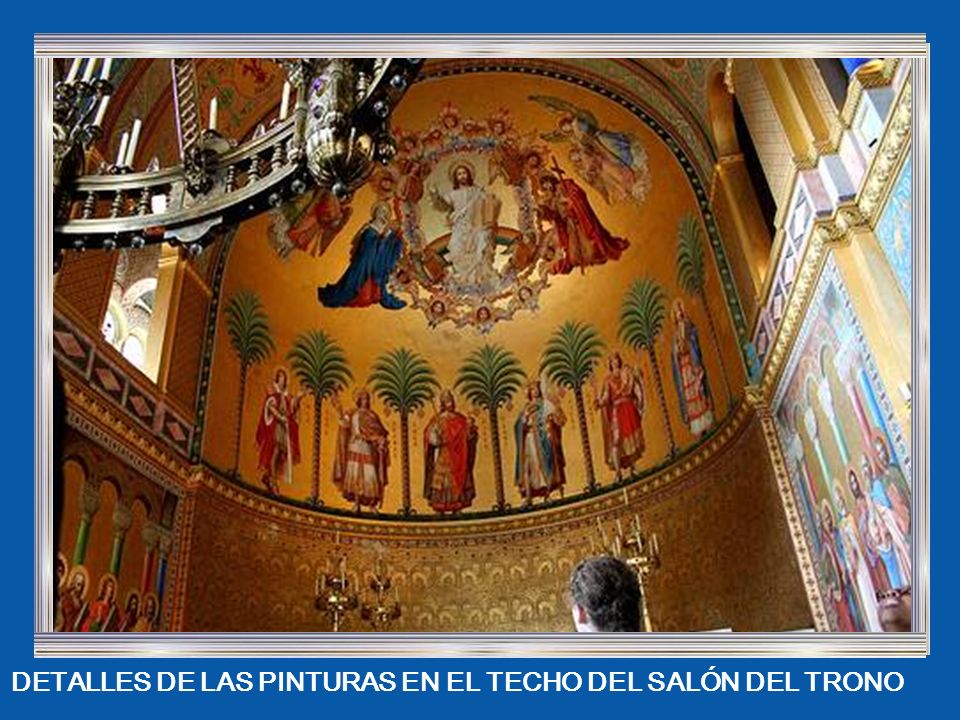 DETALLES DE LAS PINTURAS EN EL TECHO DEL SALÓN DEL TRONO