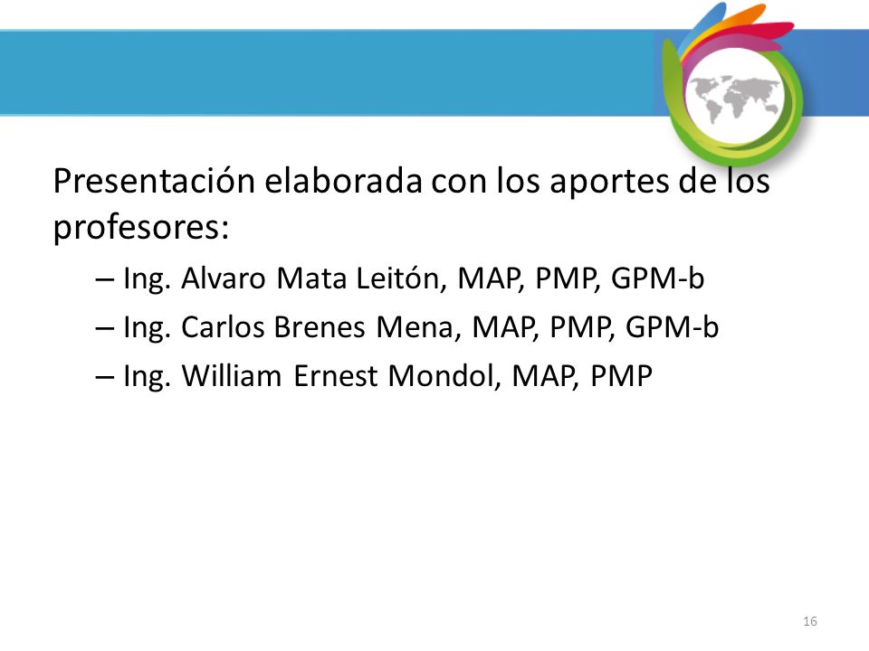 Presentación elaborada con los aportes de los profesores: