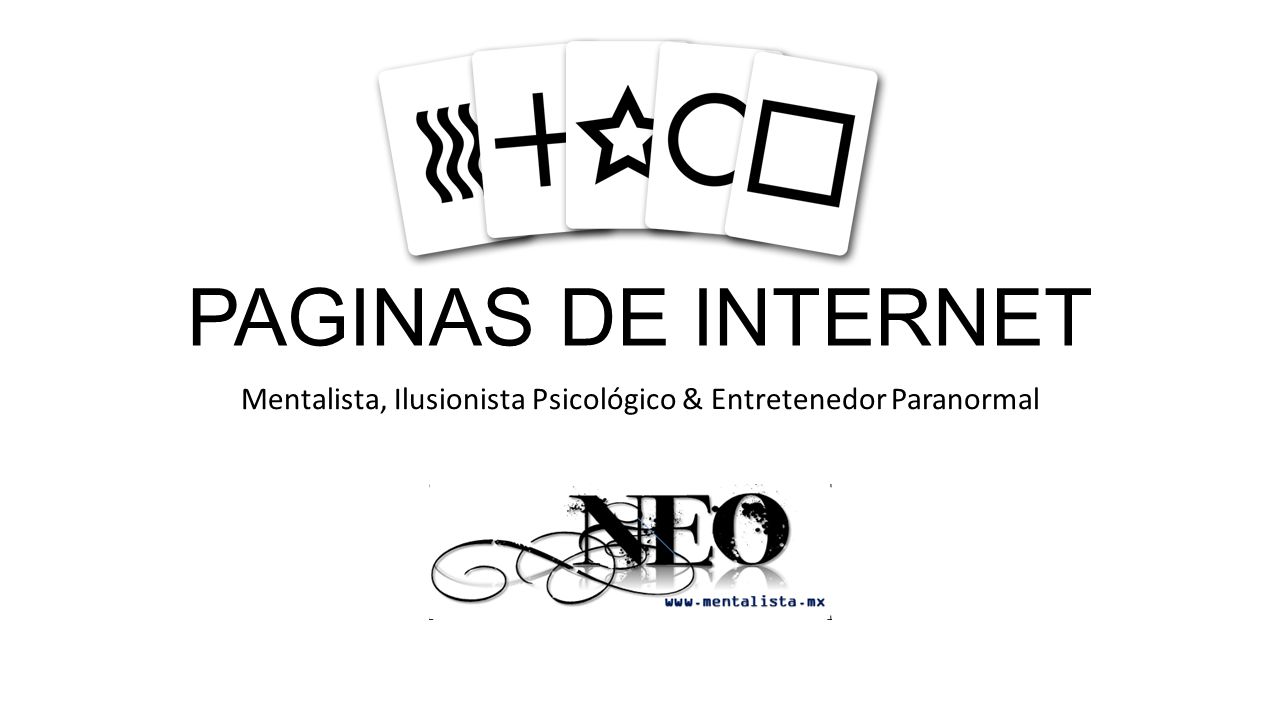 Mentalista, Ilusionista Psicológico & Entretenedor Paranormal