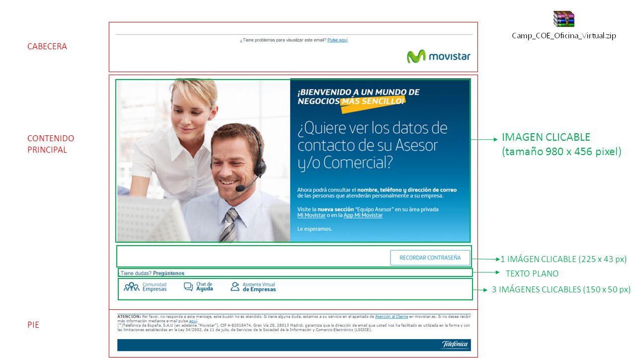 IMAGEN CLICABLE (tamaño 980 x 456 pixel) CABECERA CONTENIDO PRINCIPAL
