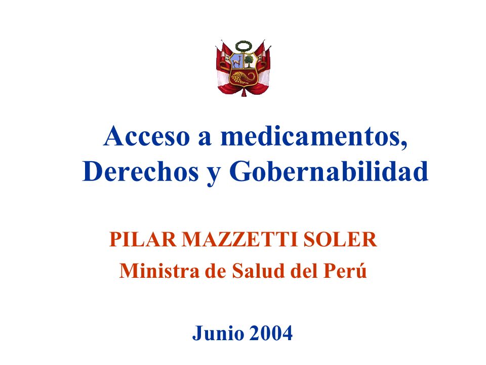 Acceso a medicamentos, Derechos y Gobernabilidad