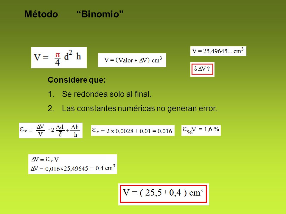 Tercera Clase, Calculo y Propagación de Errores - ppt descargar