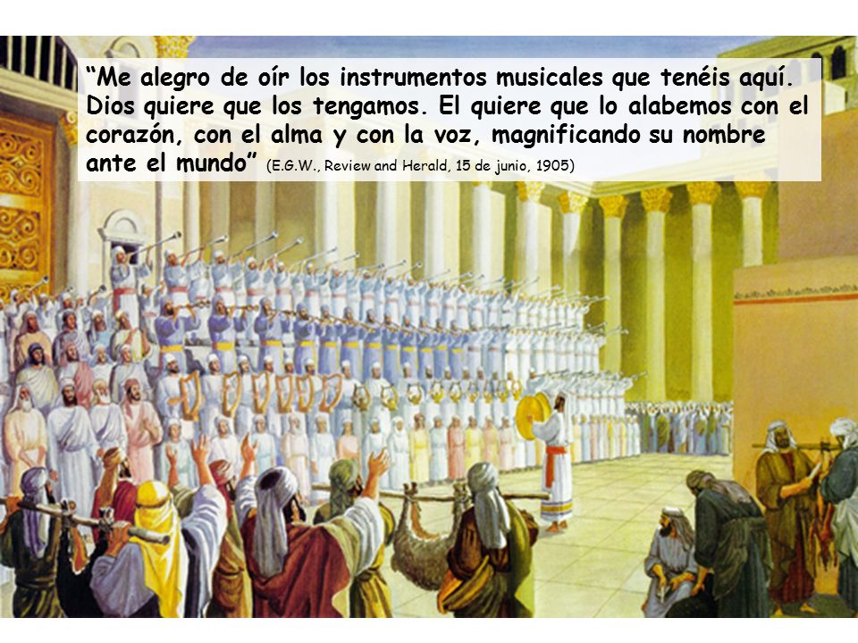 Me alegro de oír los instrumentos musicales que tenéis aquí