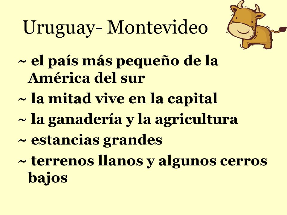 Uruguay- Montevideo ~ el país más pequeño de la América del sur
