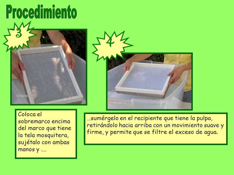 Procedimiento Coloca el sobremarco encima del marco que tiene la tela mosquitera, sujétalo con ambas manos y .…