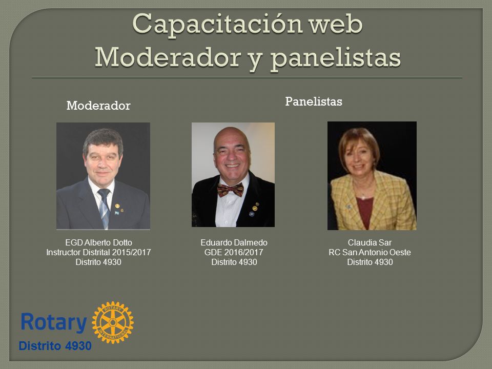 Capacitación web Moderador y panelistas