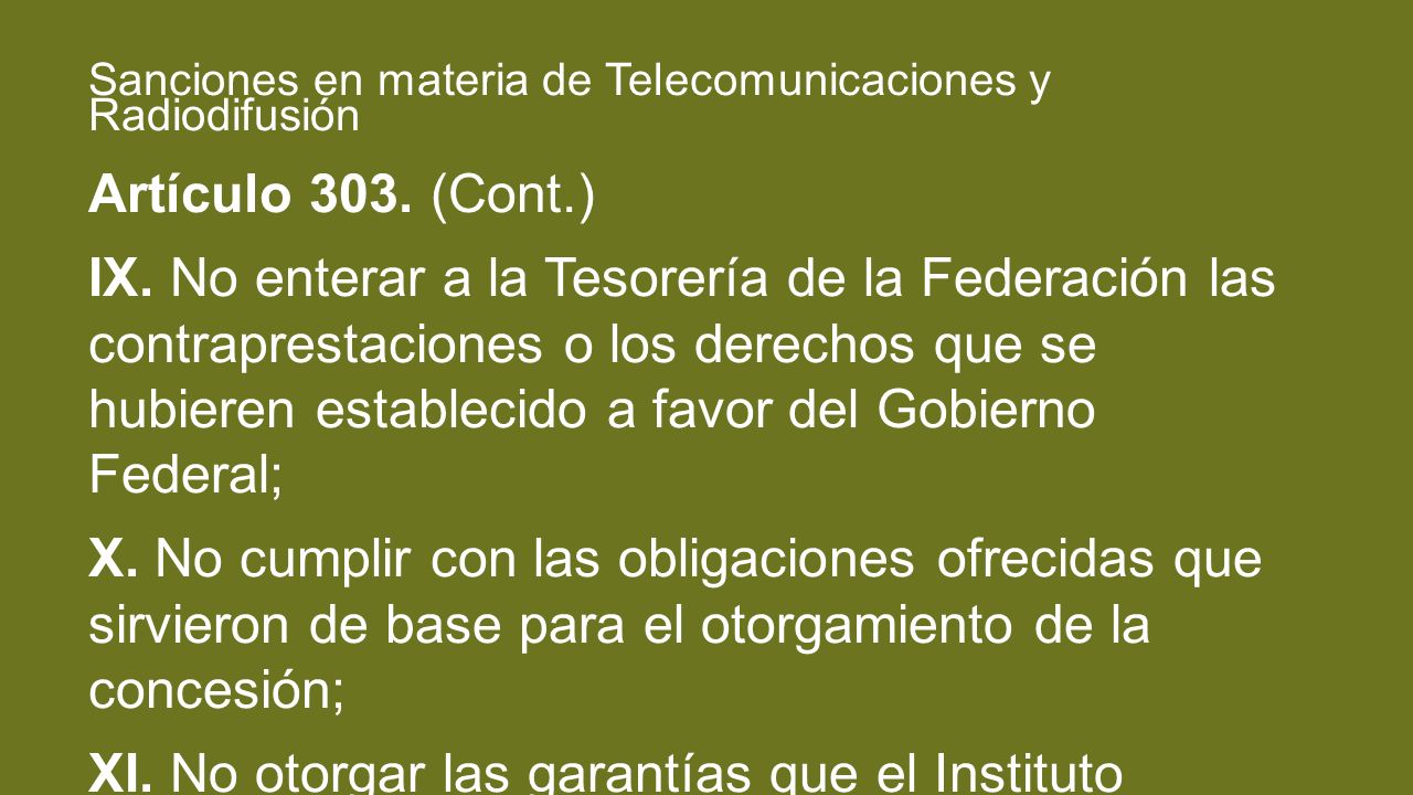 XI. No otorgar las garantías que el Instituto hubiere establecido;