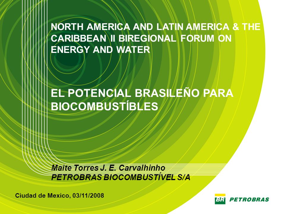EL POTENCIAL BRASILEÑO PARA BIOCOMBUSTÍBLES