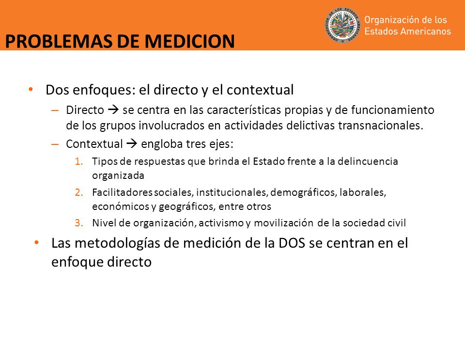 PROBLEMAS DE MEDICION Dos enfoques: el directo y el contextual