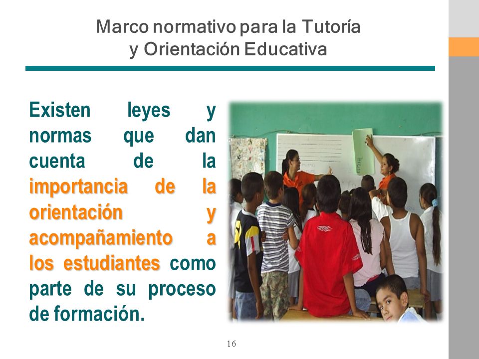 Marco normativo para la Tutoría y Orientación Educativa