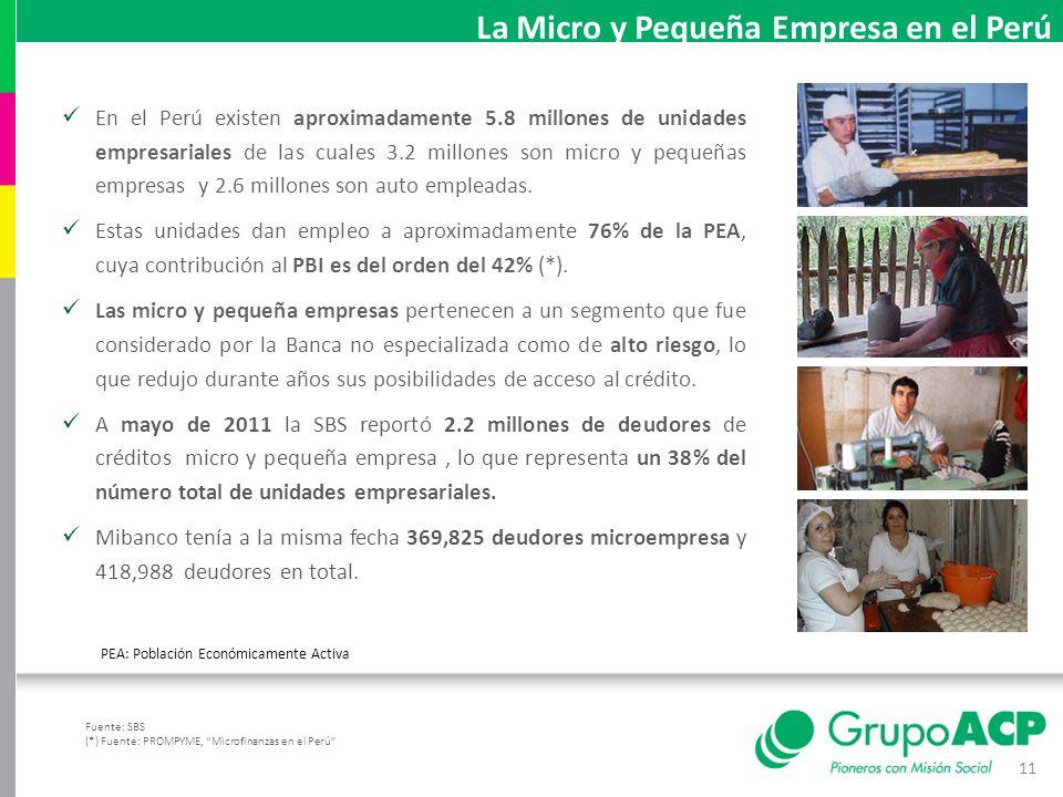 La Micro y Pequeña Empresa en el Perú