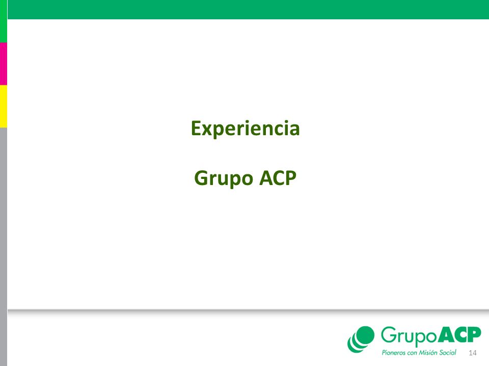 Experiencia Grupo ACP
