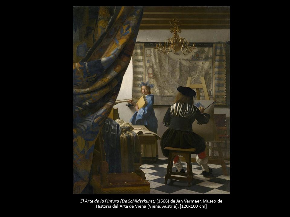 El Arte de la Pintura (De Schilderkunst) (1666) de Jan Vermeer