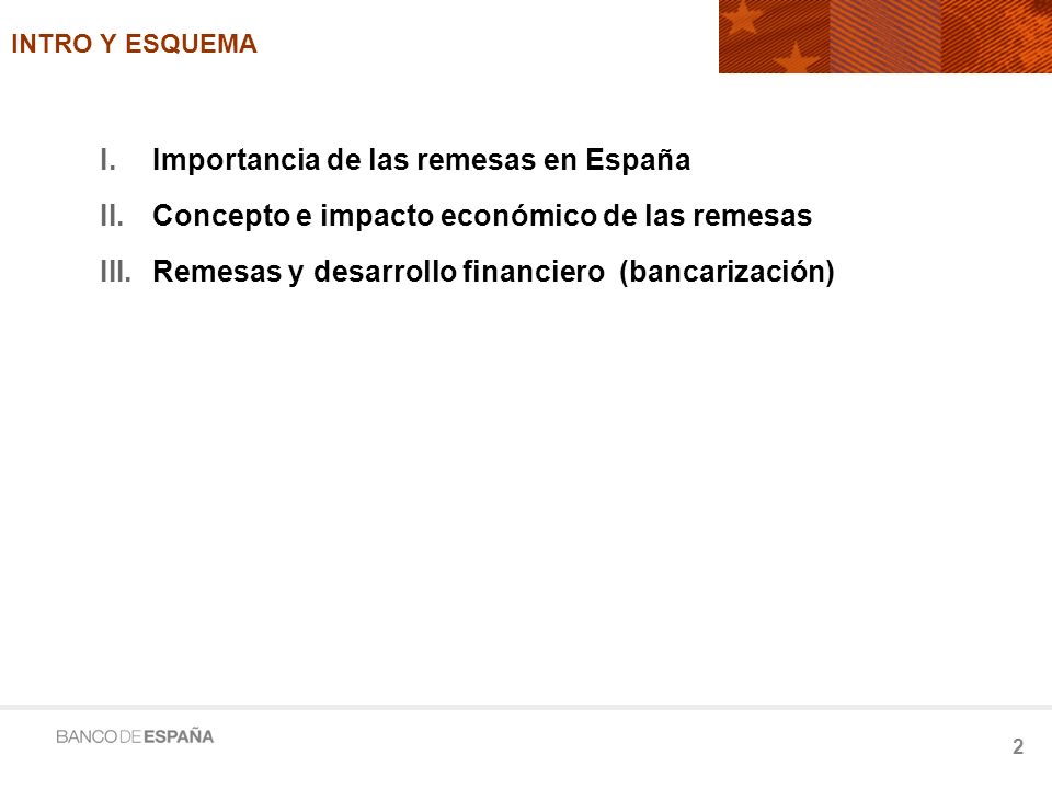 Importancia de las remesas en España