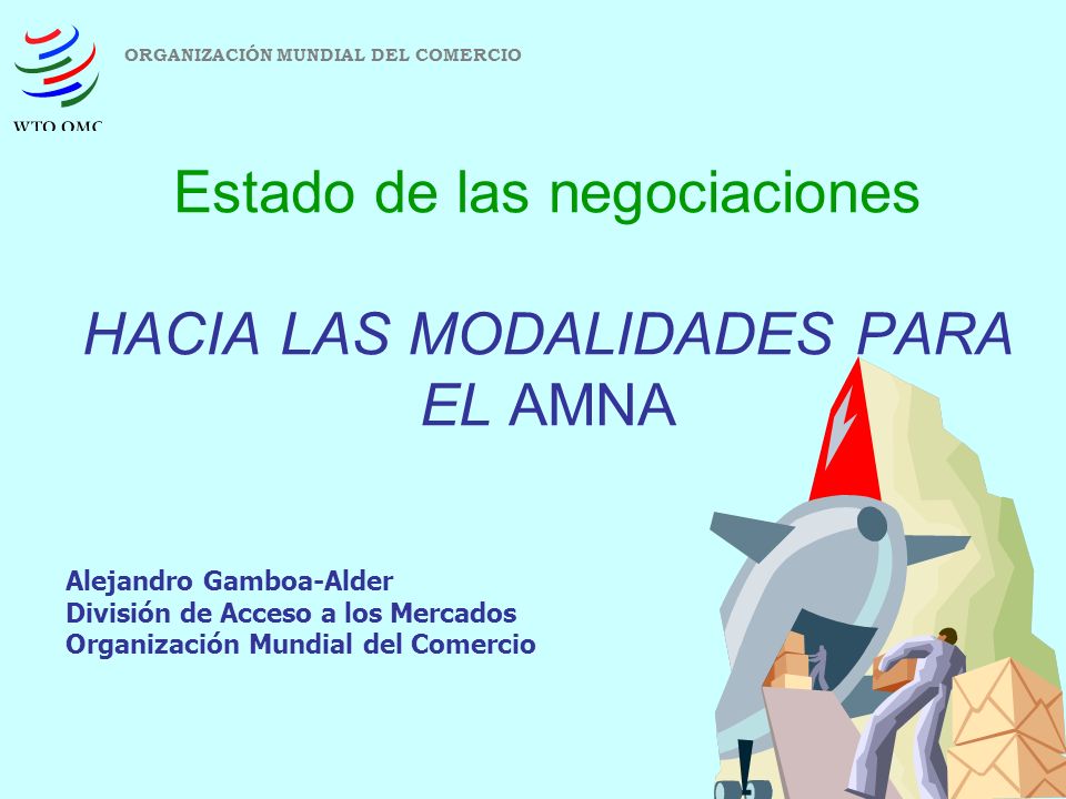 Estado de las negociaciones HACIA LAS MODALIDADES PARA EL AMNA