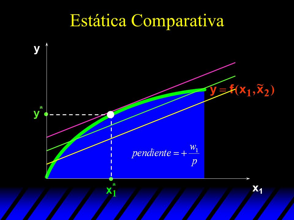 Estática Comparativa y x1