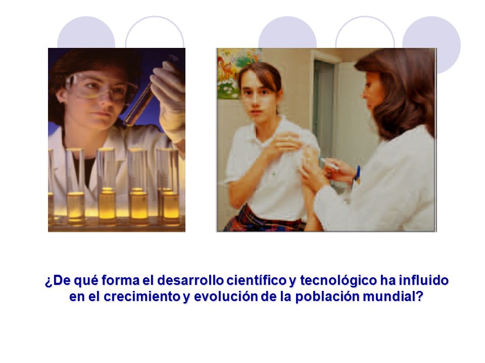 ¿De qué forma el desarrollo científico y tecnológico ha influido en el crecimiento y evolución de la población mundial