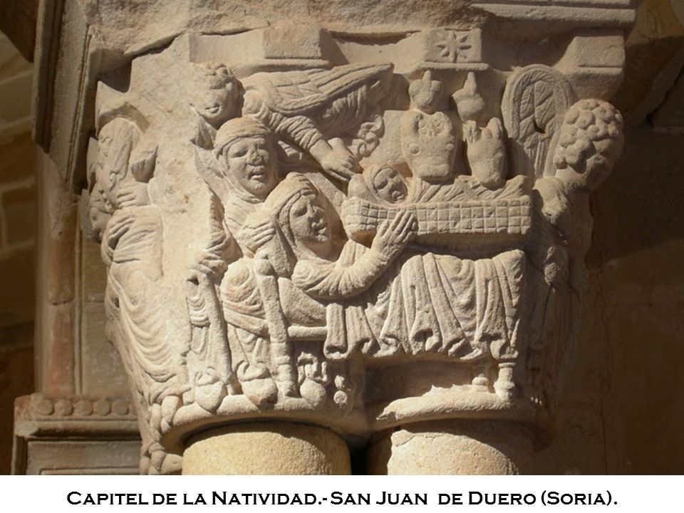 Capitel de la Natividad.- San Juan de Duero (Soria).