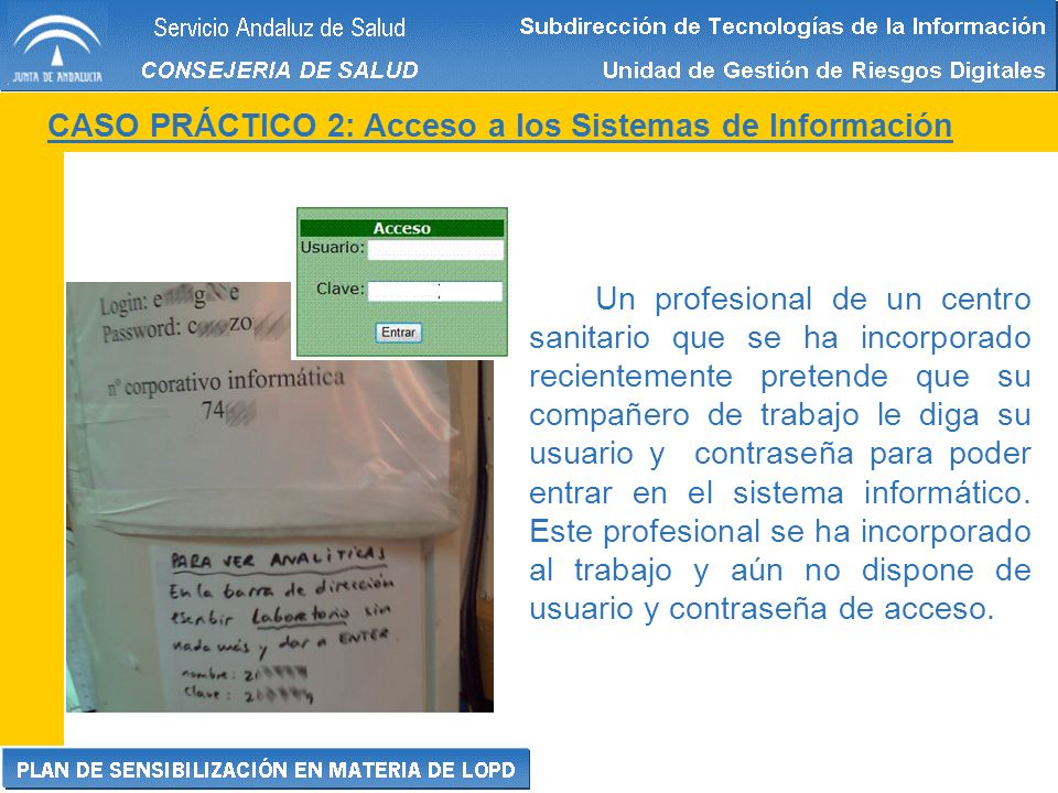 CASO PRÁCTICO 2: Acceso a los Sistemas de Información