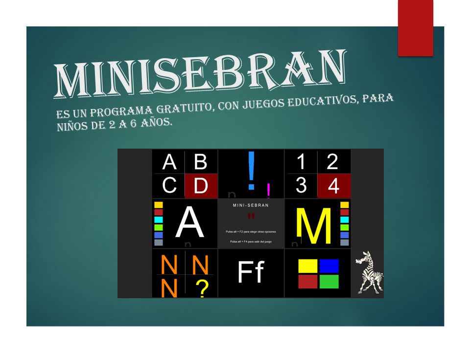 Minisebran Es Un Programa Gratuito Con Juegos Educativos Para