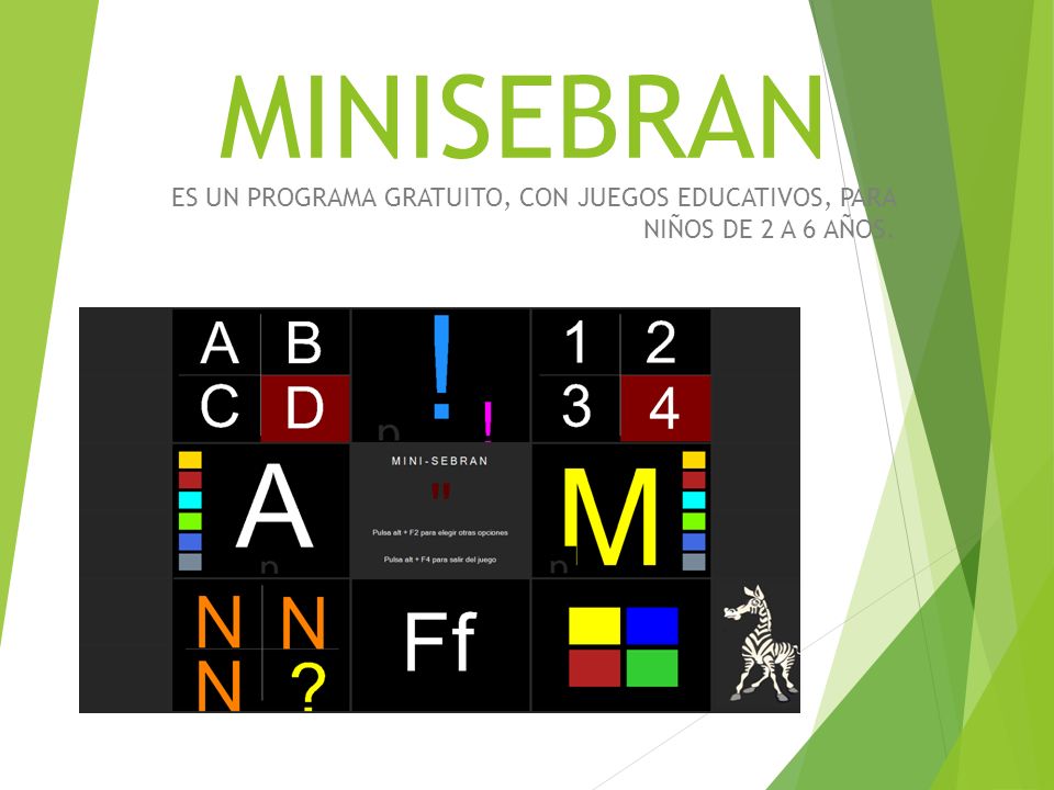 Minisebran Es Un Programa Gratuito Con Juegos Educativos Para